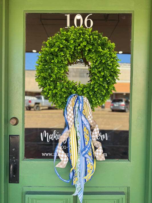 Blue/Yellow Ribbon Sash