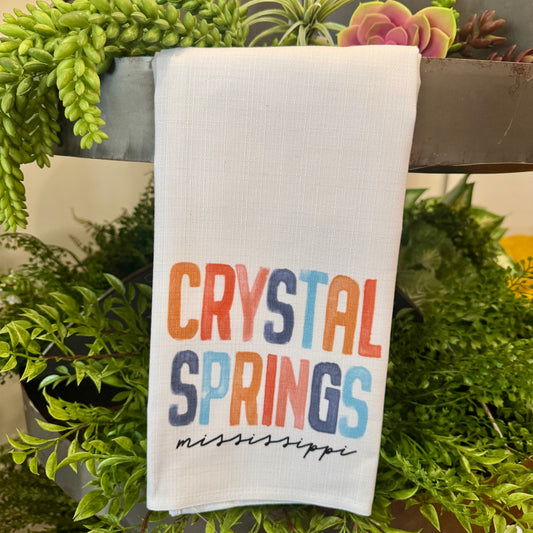 Crystal Springs Sunset Tea Towel