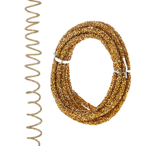 10' GOLD GLITTERED ROPE GARLAND