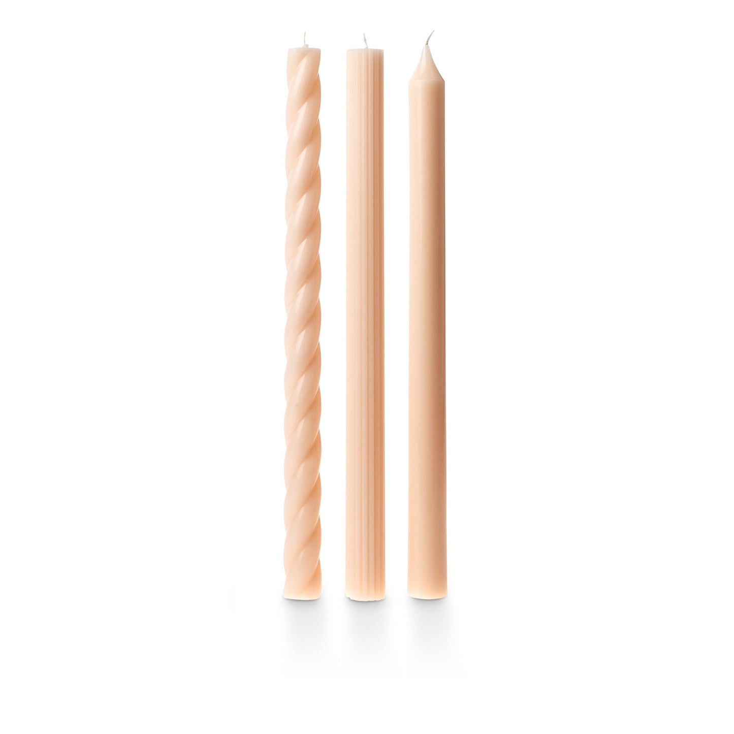 Assorted Taper Candles 3-Pack, Coconut Milk Mango