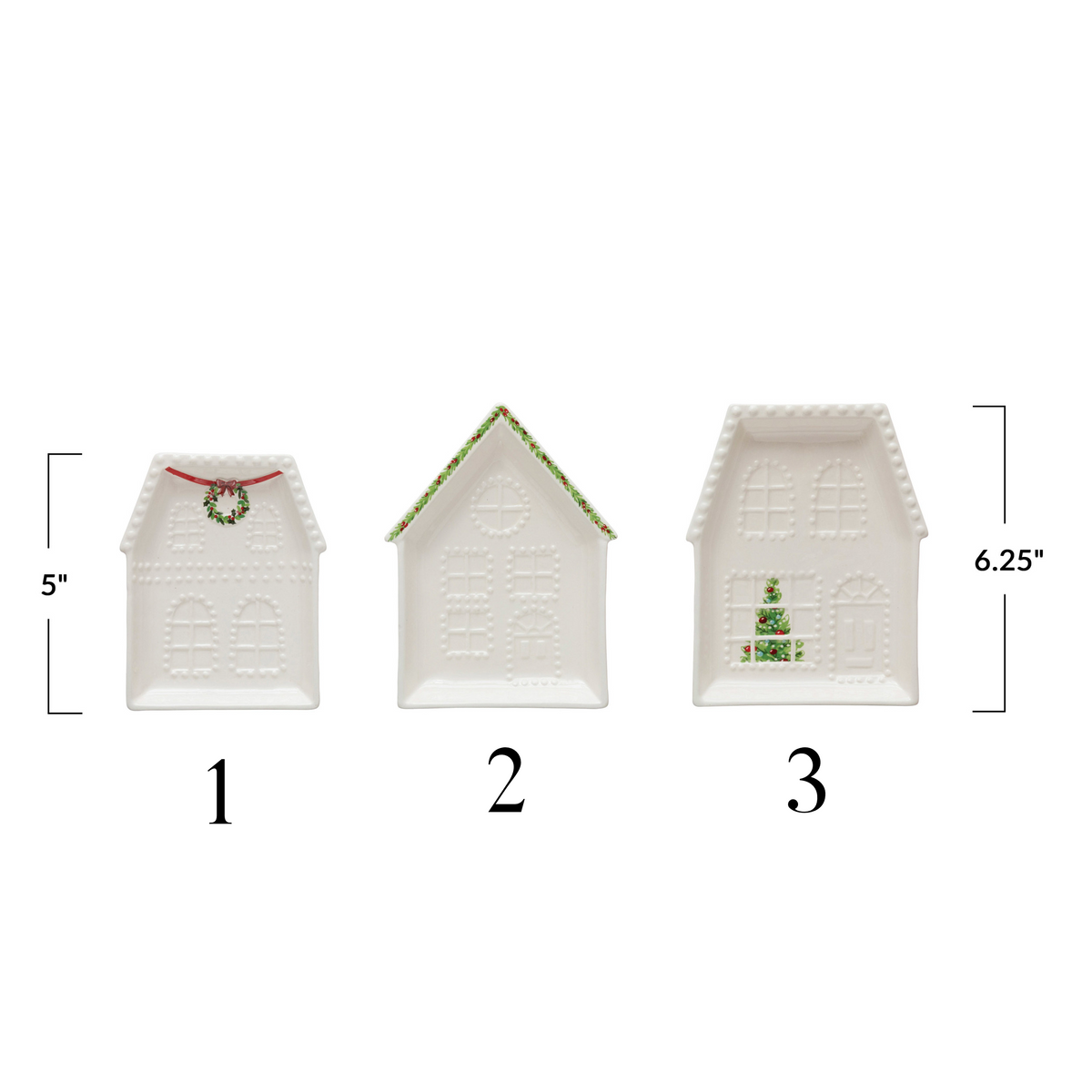 Stoneware House Plates