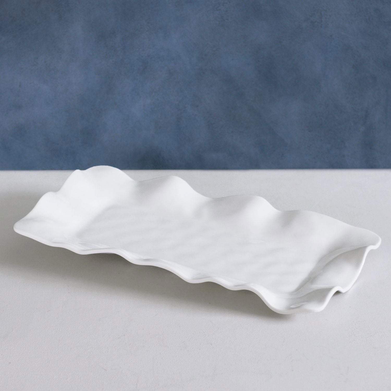 VIDA Havana Long Rect Tray (White)