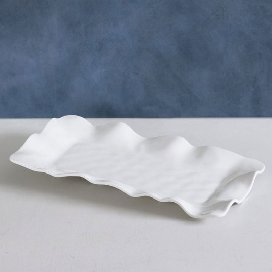 VIDA Havana Long Rect Tray (White)