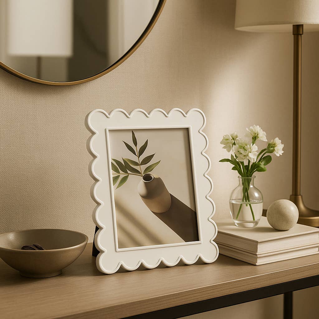Scalloped Photo Frame 5”x7”