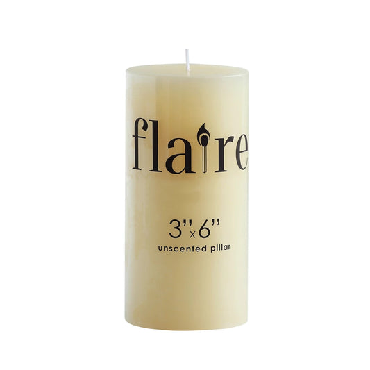 Unscented Pillar Candles 3x6