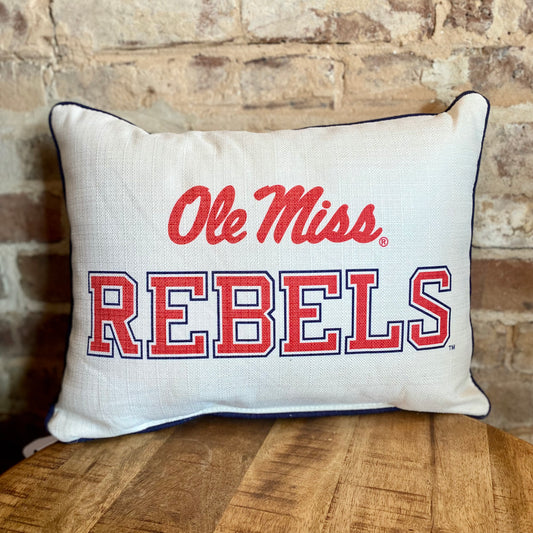 Ole Miss Rebels Athletic Pillow