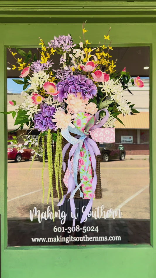 Spring Door Basket